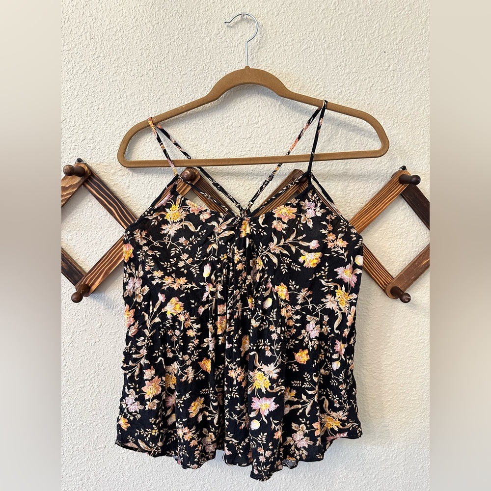 American eagle floral strappy tank